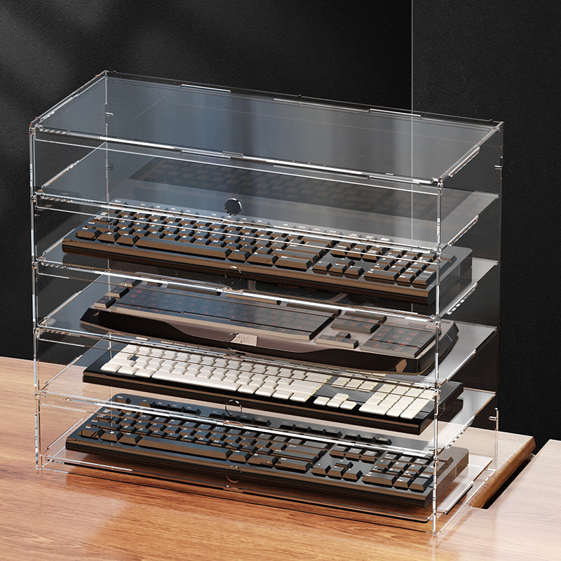 Pc Gaming Setup - Premium Clear Acrylic Dustproof Display Case