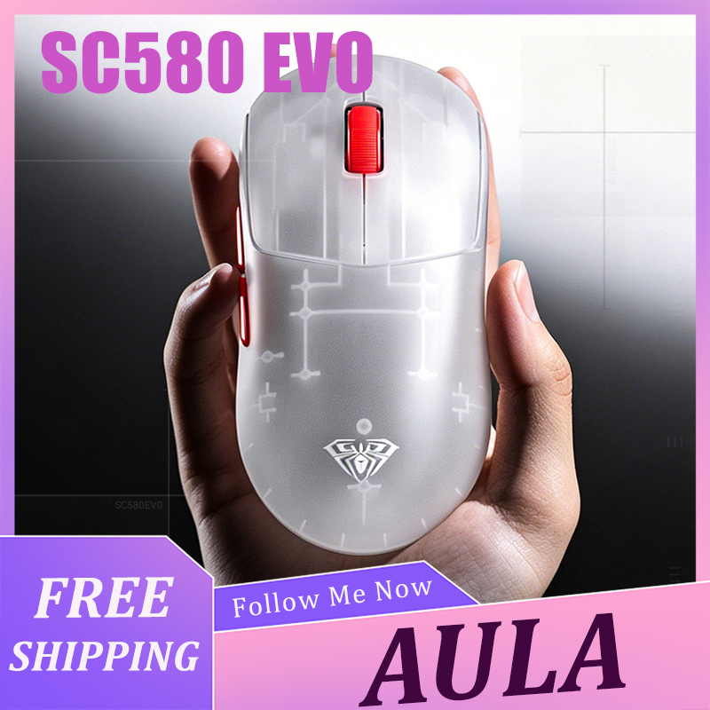 Pc Gaming Handheld - AULA SC580 EVO Mouse Lightweight Wireless
