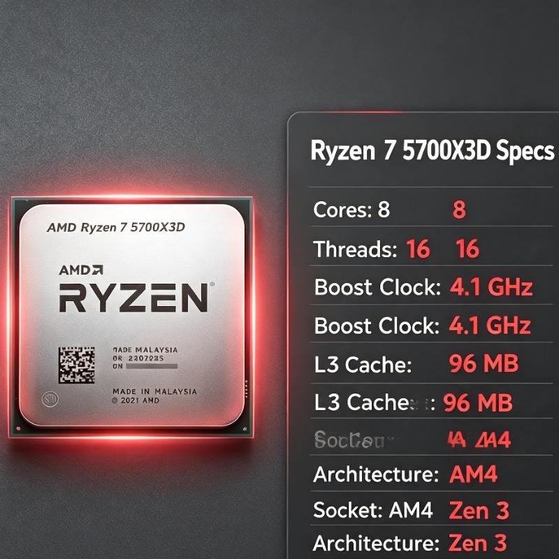 AMD R7 5700X Desktop Processor - огляд і ціна Pc Gaming High End
