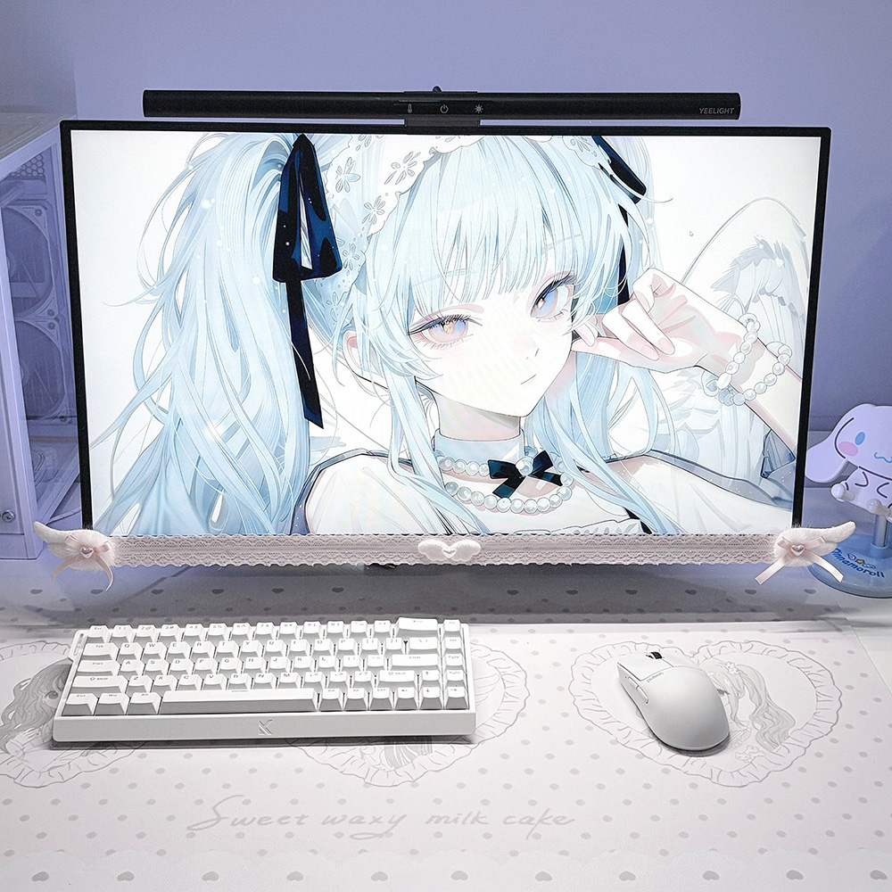 New Screen Decor White Lace Mo - огляд і ціна Pc Gaming Setup