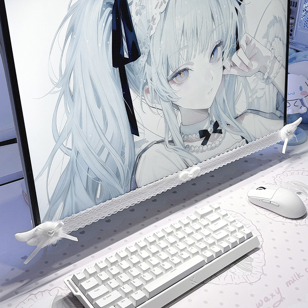 New Screen Decor White Lace Mo - огляд і ціна Pc Gaming Setup