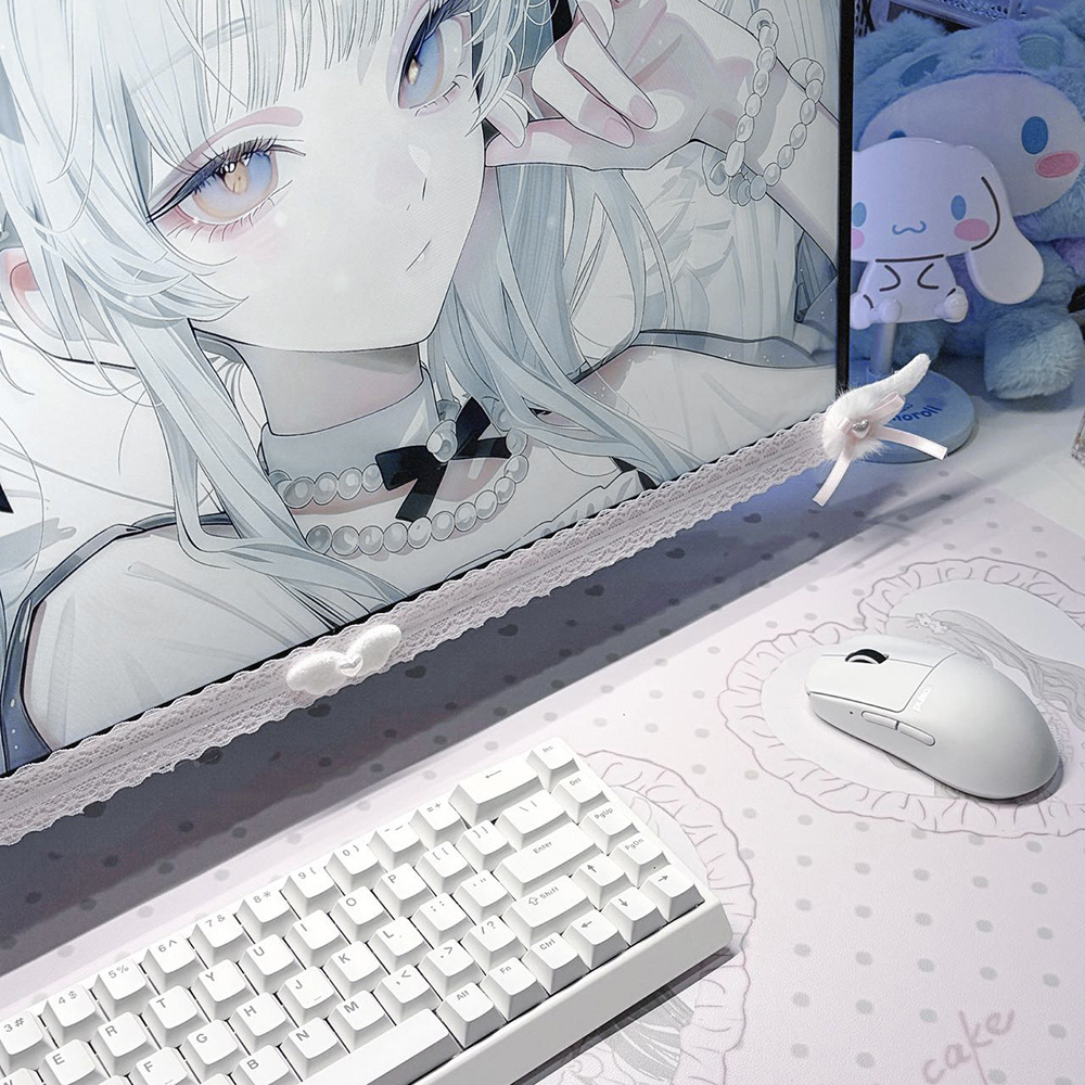 New Screen Decor White Lace Mo - огляд і ціна Pc Gaming Setup