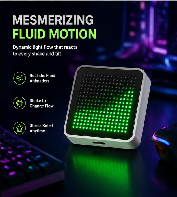 LED Fluid Simulation Desktop O - огляд і ціна Pc Gaming Setup