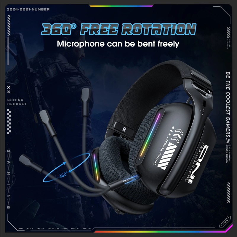 ONIKUMA GT808 Wireless Gaming  - огляд і ціна Pc Gaming Earphones