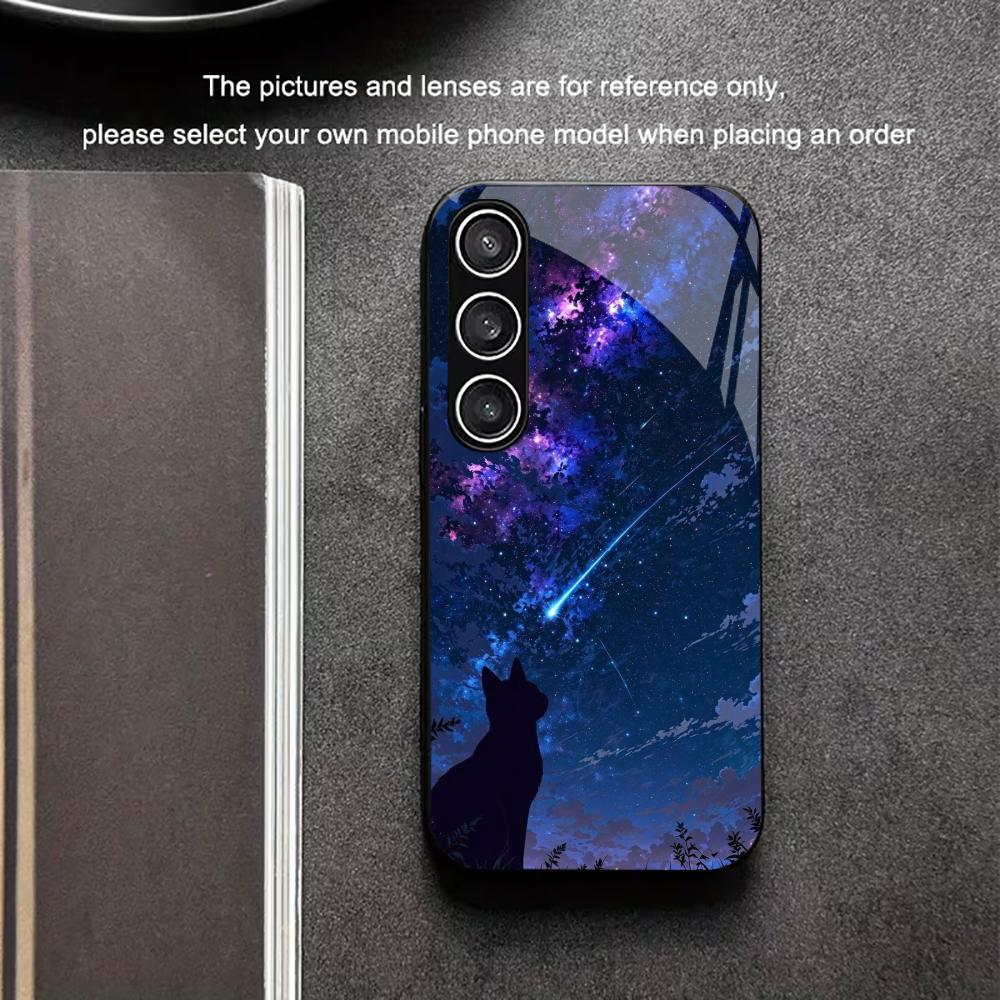 Night cat tempered glass phone - огляд і ціна Pc Case Tempered Glass