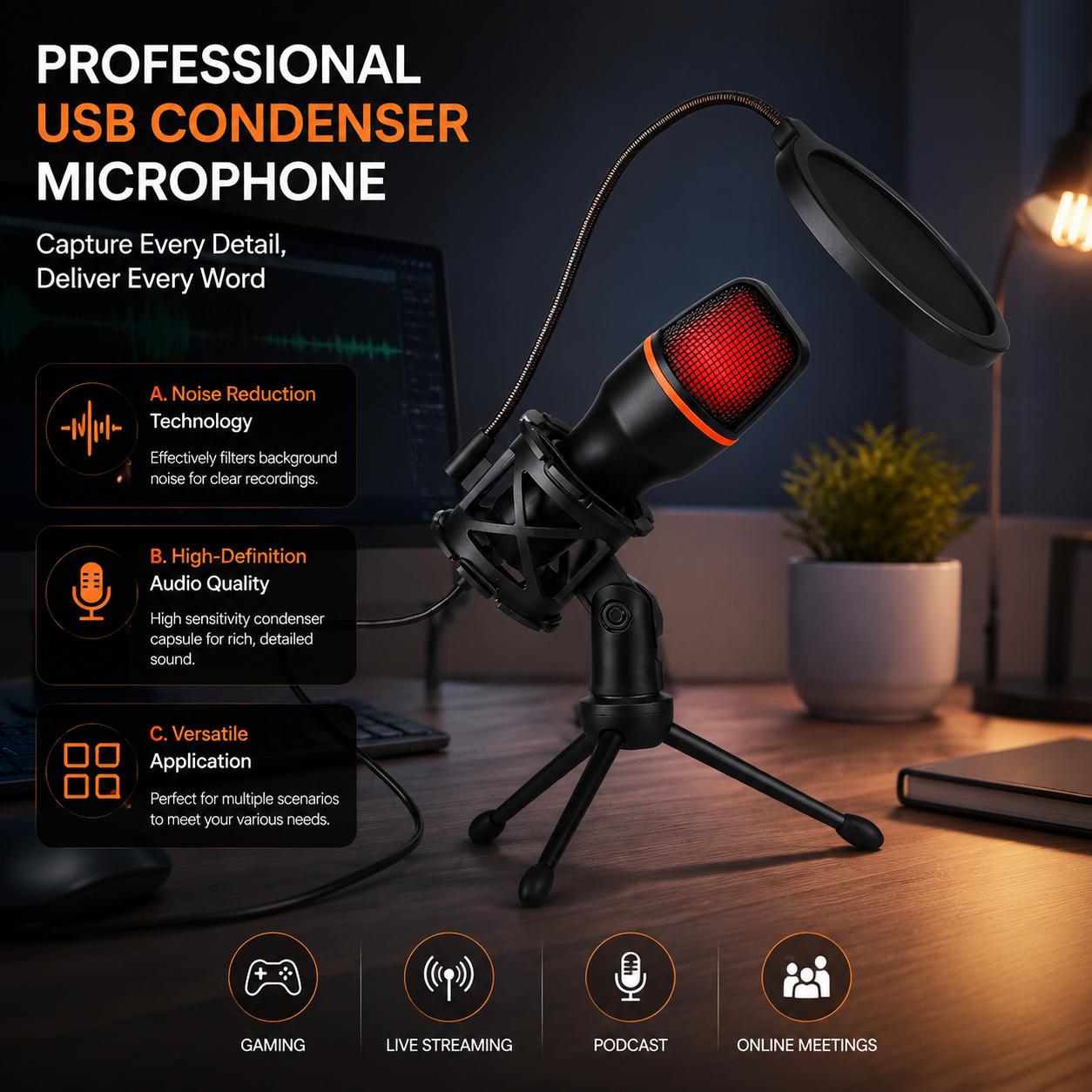 Professional Condenser Microph - огляд і ціна Pc Gaming Youtube