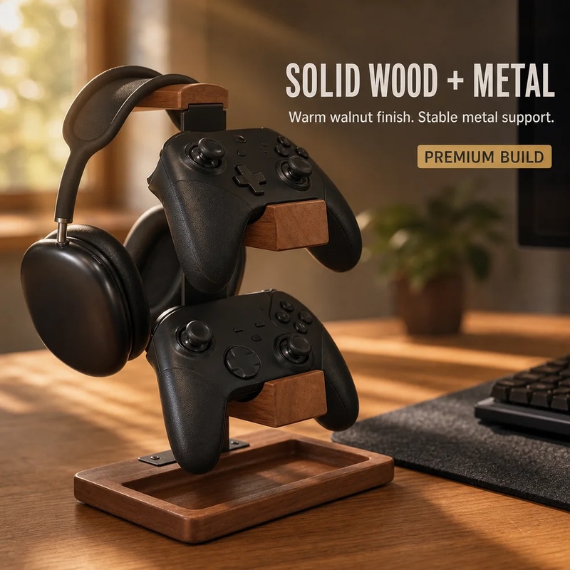 Wooden Headphone Stand Gaming  - огляд і ціна Pc Gaming Earphones