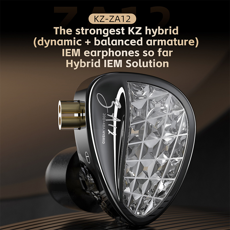 KZ ZA12 2DD+4BA Hybrid IEM Hea - огляд і ціна Pc Gaming Earphones