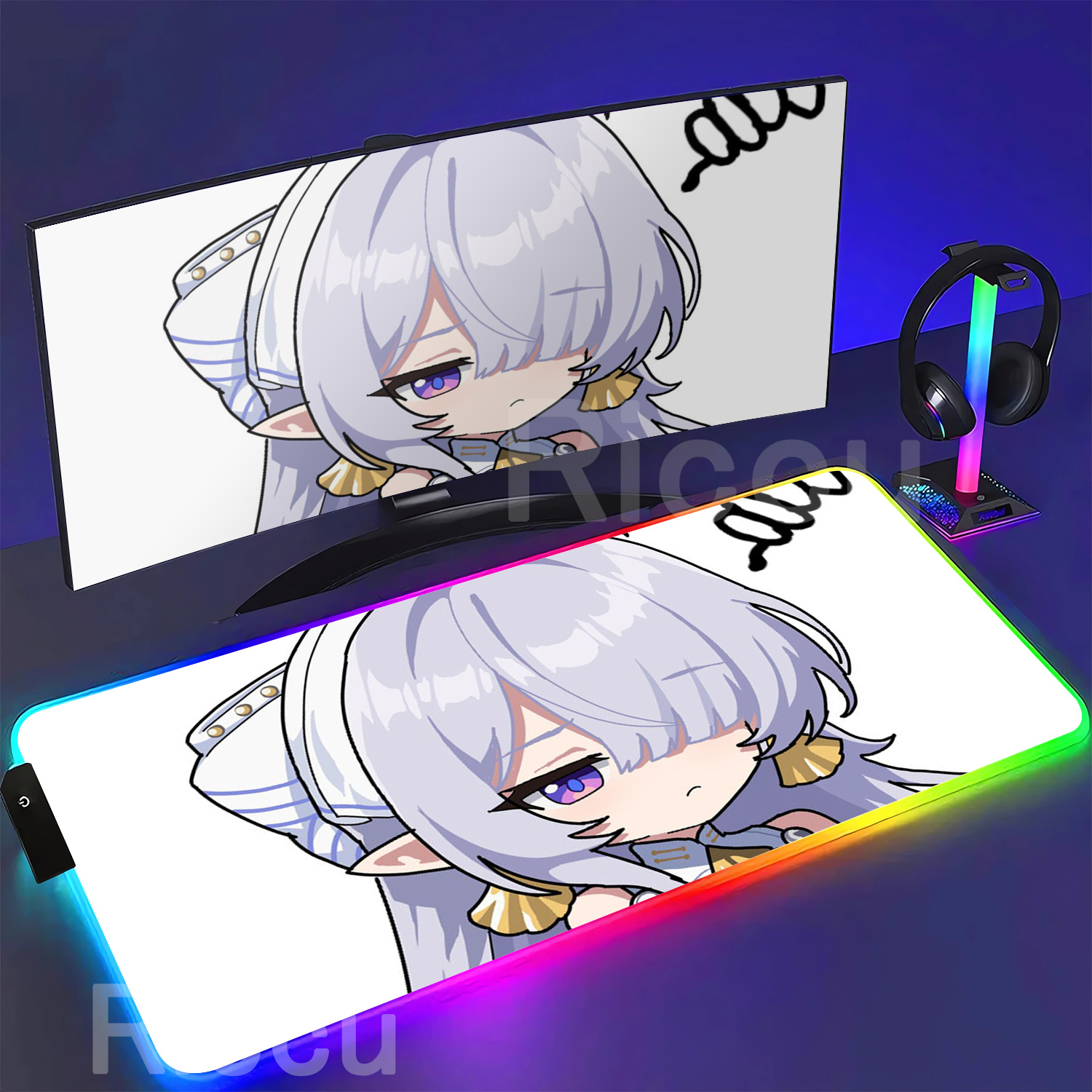 RGB Mouse Pad Velina Airgid Ze - огляд і ціна Pc Gaming Kawaii