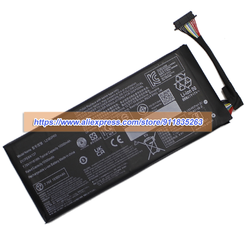 New L23B2PK0 Battery 7.76V 105 - огляд і ціна Pc Gaming Lenovo Legion