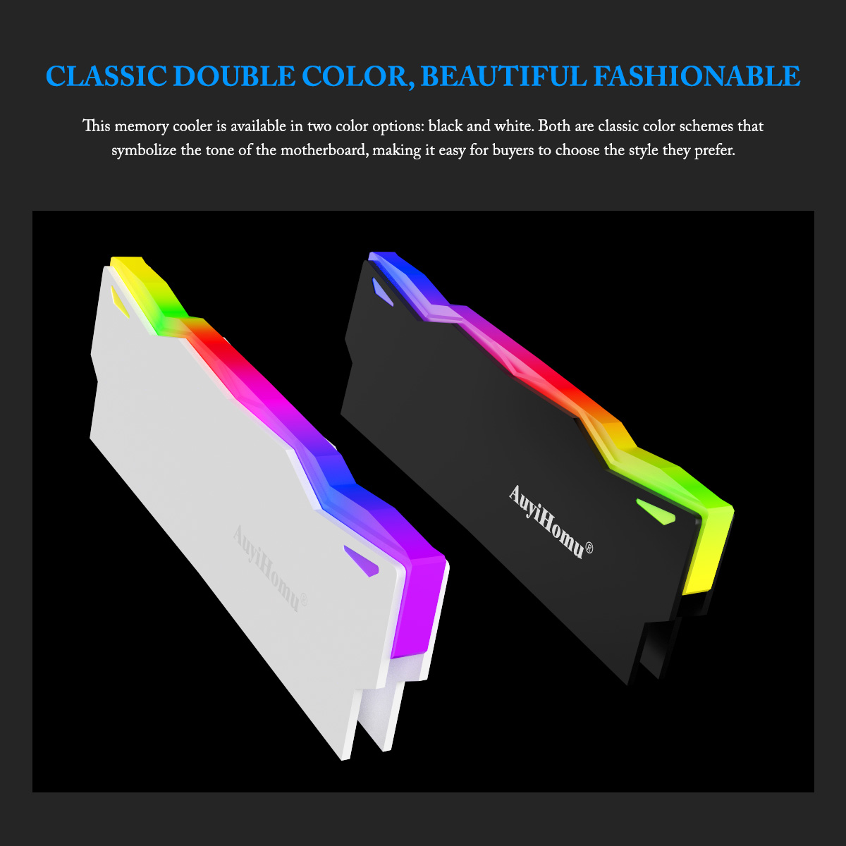 AuyiHomu RGB Heatsink, 5V 3Pin - огляд і ціна Pc Gaming Ddr5