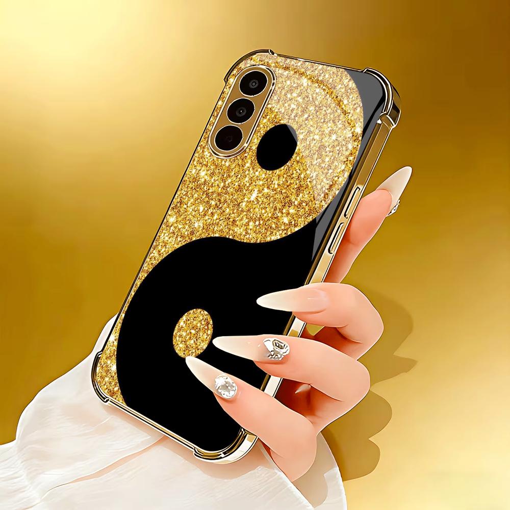 Luxurious black gold pattern T - огляд і ціна Pc Case Tempered Glass